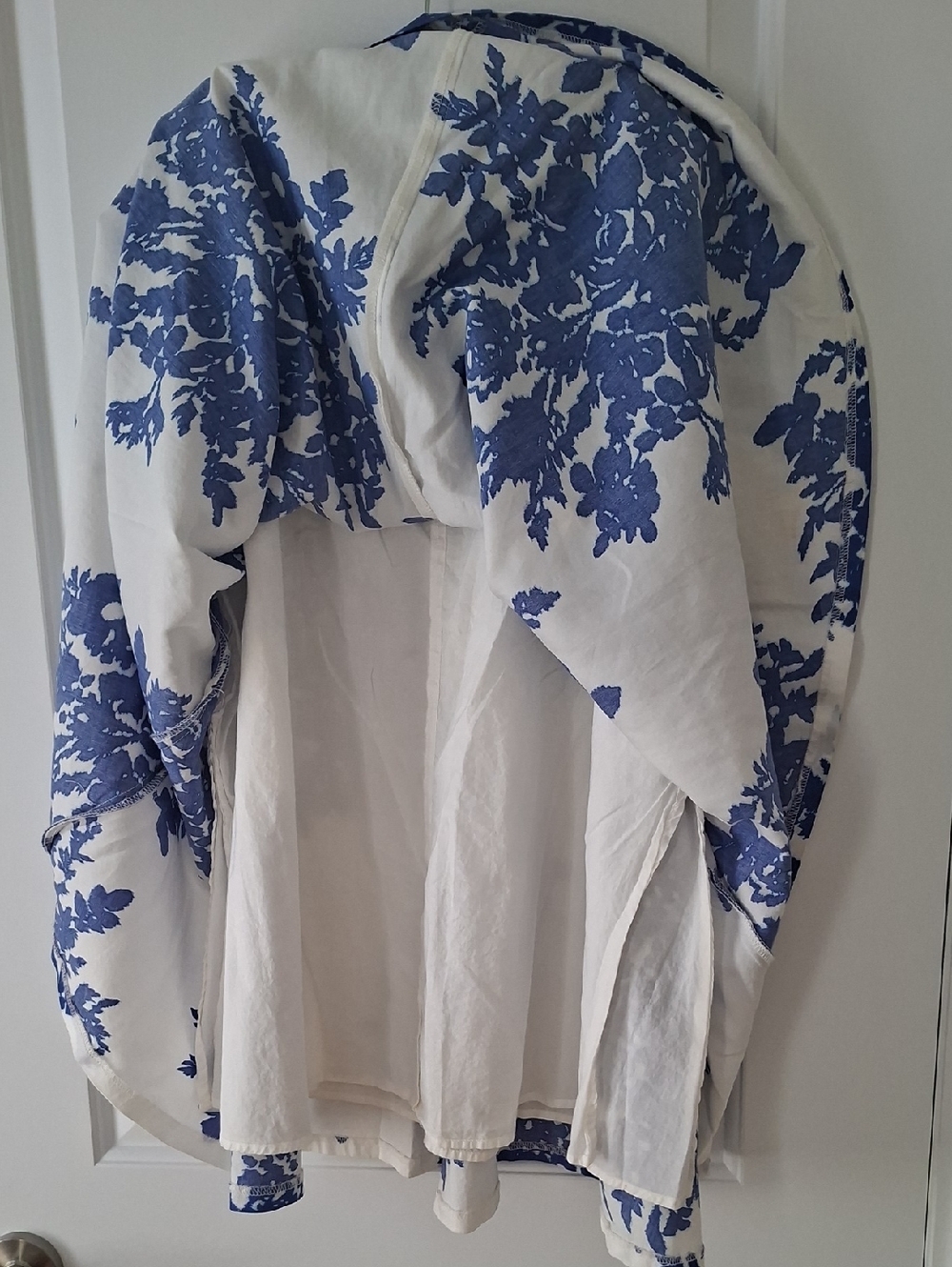 GAP navy and white Lined Cotton Skirt Size 4 oversize - Picture 5 of 8